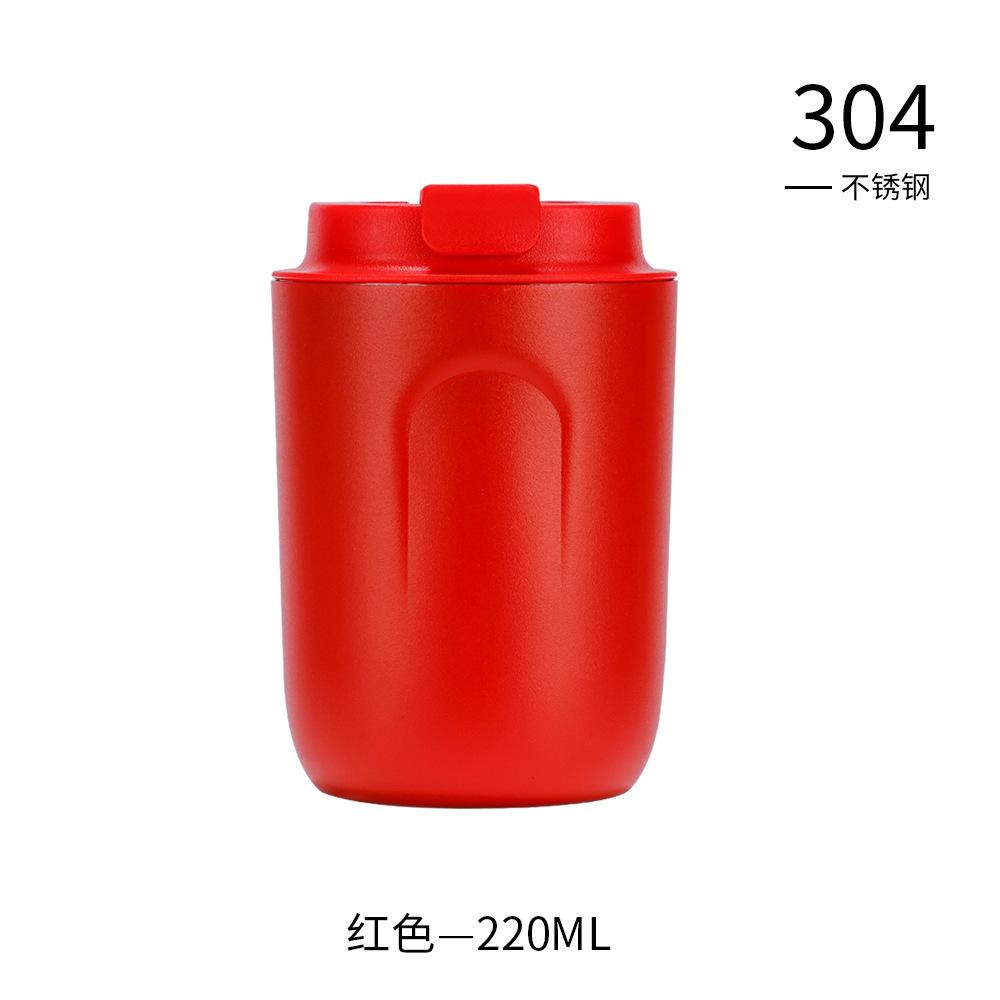 

Mini Coffee Cup 316 Stainless Steel Portable Insulated Mug Stylish Gift for On-the-Go Use Car & Outdoor Water Cup 304 red, 220 mL
