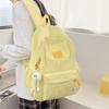 Schoolbag Shoot Korean Schoolbag Junior High School Girls Large Capacity Solid Color Lightweight Primary School Backpack High Value Girl Versatile