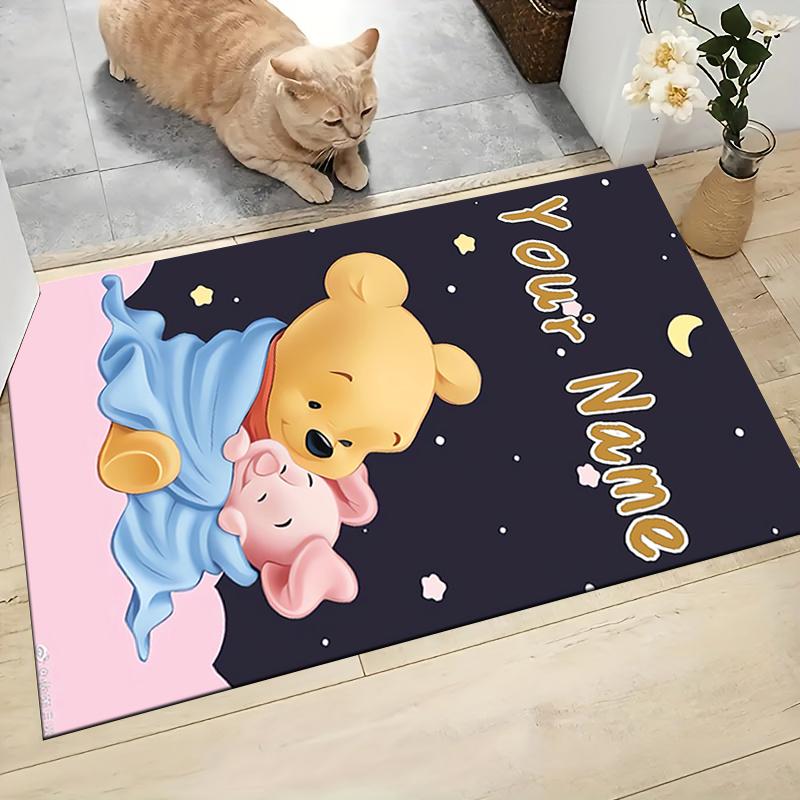 Custom Name "Space Adventure Winnie" Carpet Rug Customizable Soft Washable Anti-Slip Home Living Room Sofa Mats Personalized Rug. 0909392