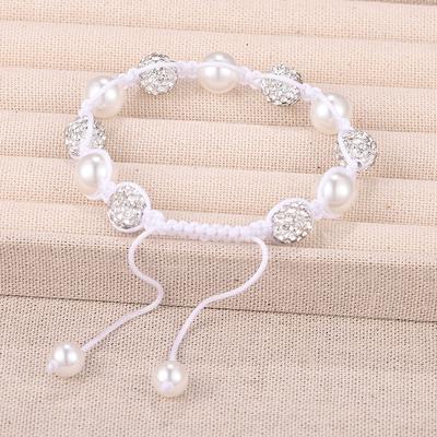 Shell Pearl Bracelet Woven Solid Color Bracelet DIY Jewelry Adjustable Jewelry