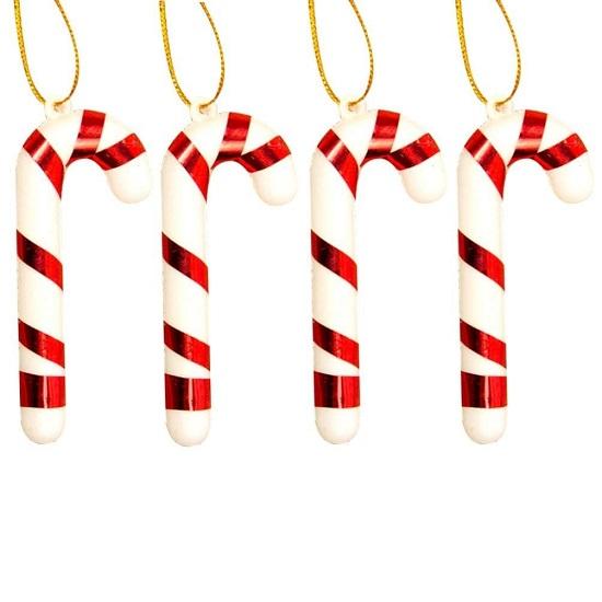 Tree Hanging Canes, Christmas Candy for Decorations,Candy Sticks,Gift Items, Tree Hanging Ornament Items Pack of 12