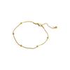 Delicate Gold Beaded Ankle Bracelet Fashionable Minimalist Foot Chain Elegant Small Design Jewelry