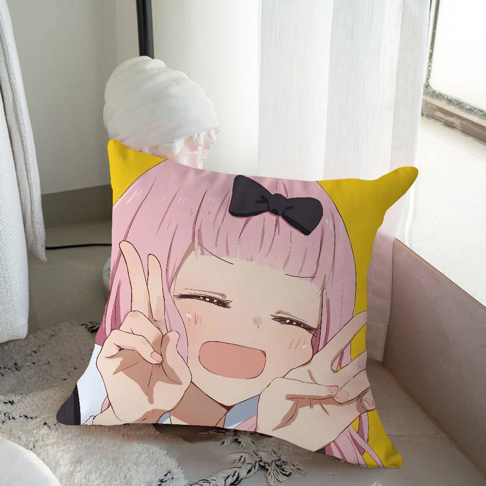 

F-Фудзивара Чика Мультяшная Анимация Персонализированная Наволочка Декор для Детской Спальни Дикая Вечеринка Наволочка Подарок на День Рождения Ребенка 16x16Inch