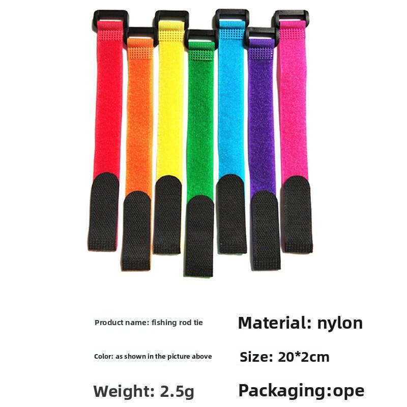 Elastic Velcro Fishing Rod Tie Outdoor Fishing Gear Accessories