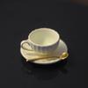 3Pcs/Set 1:12 Dollhouse Mini Furniture Model Diy Access Coffee Cup Saucer Spoon