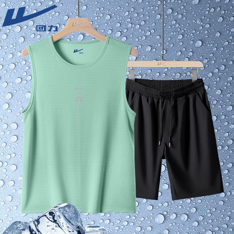 

Warrior Men s Quick-Dry Sleeveless T-shirt & Shorts Set 3XL