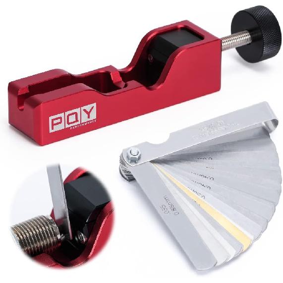 Universal Spark Plug Gap Tool With 32 Blades Steel Feeler Gauge For Most 10Mm 12Mm 14Mm 16Mm Spark Plugs Red