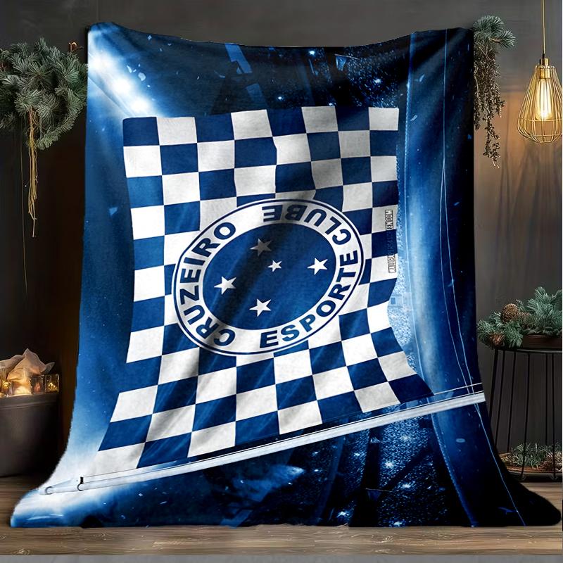 1PC Fc Esporte Printed Soft Flannel Blanket Throw for Adult Bedroom Living Room Sofa Camping Travel Fan gifts Christmas Gifts