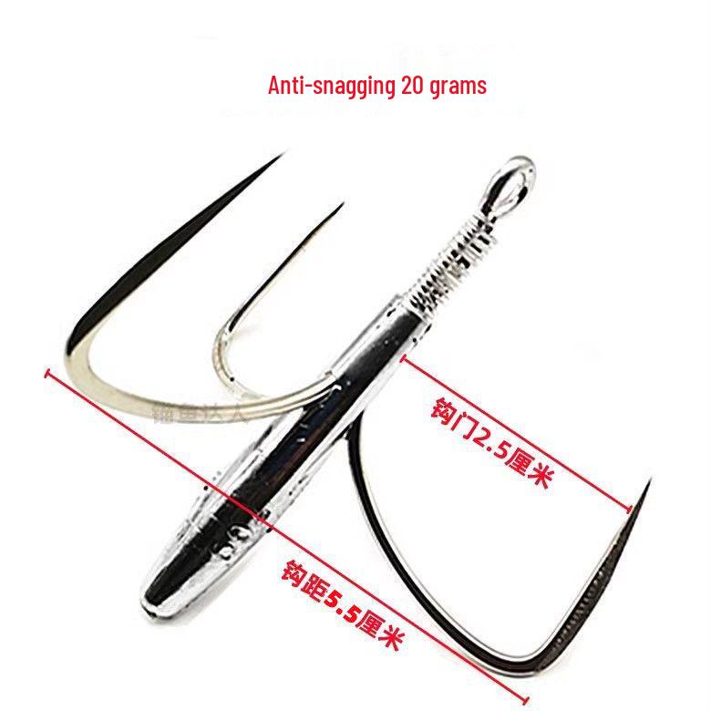 Большой размер трехподдевный рыболовный крючок против зацепов для крупной рыбы (Белый амур, Толстолобик белый, Толстолобик пестрый) с дизайном Triangle Blade Default