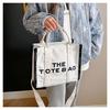 Stylish Tote Bag New Lettering Handbag Large-Capacity Canvas Crossbody Bag CLE