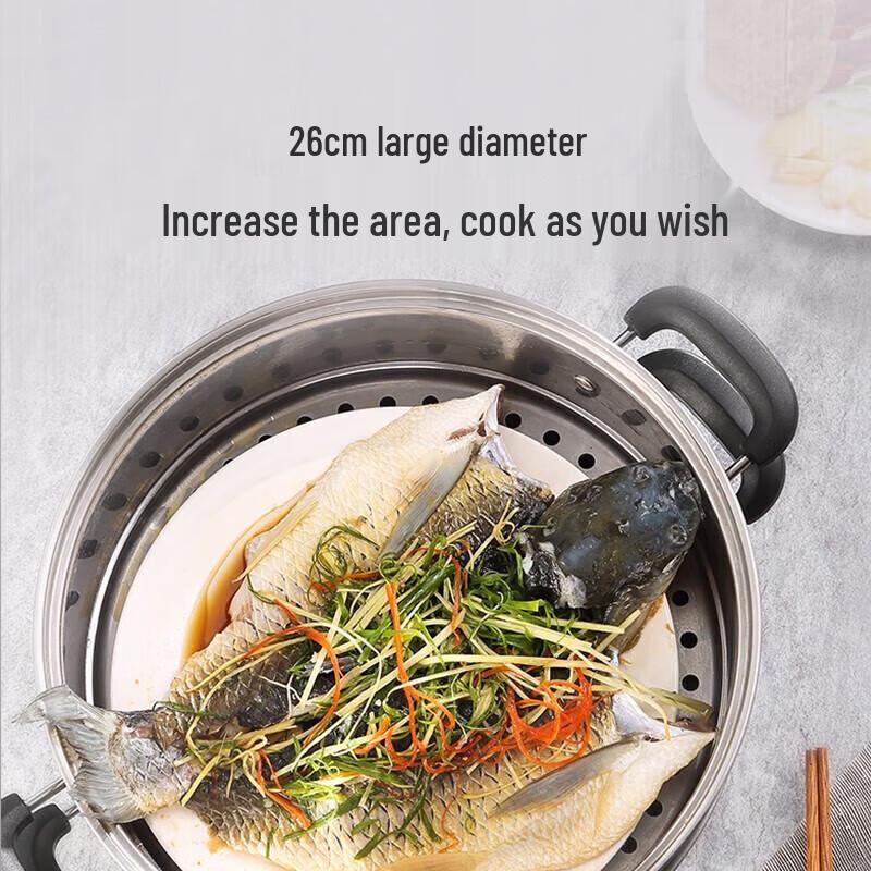 Midea 3-Layer Stainless Steel Multi-Function Steamer Pot