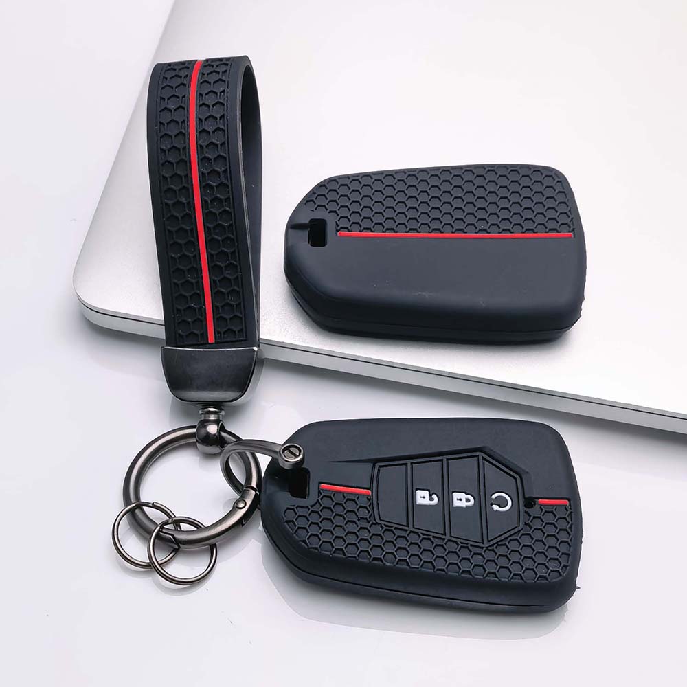 Copri Telecomando per Isuzu D-MAX MU-X con Portachiavi Resistente ai Graffi Antiurto Antipolvere Durevole Portachiavi Protezione Anti-Graffio Texture Morbida al Tatto