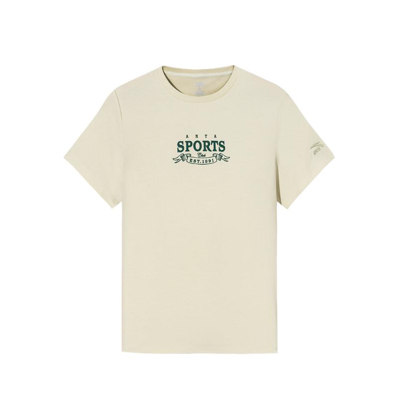 

Anta Удобная Повседневная Простая Футболка с Буквами Универсальная с Коротким Рукавом Женские Топы Светло-Лимонно-Желтый 162538113-4 L