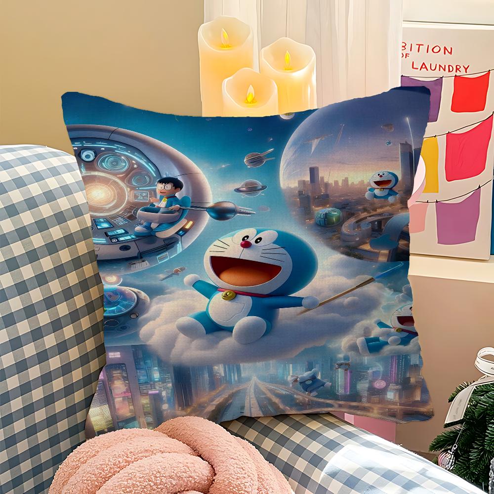 

Doraemon Cushion Cover Inches Farmhouse Decor Home Throw Pillow Covers For Couch Decorations 40cmx40cm