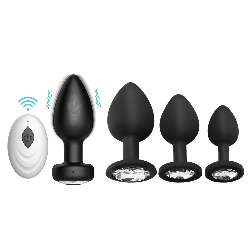 Frauen aufladen 10 Frequenz Vibration Anal Plug Set G-Punkt Größe hinteren Gericht Stimulation Silikon Männer Masturbation Sex Produkte
