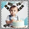 1pcsBirthday Candle Number Checkered Candle Birthday Party Decoration Cake Topper for Racing Car Party Decoration Theme Party