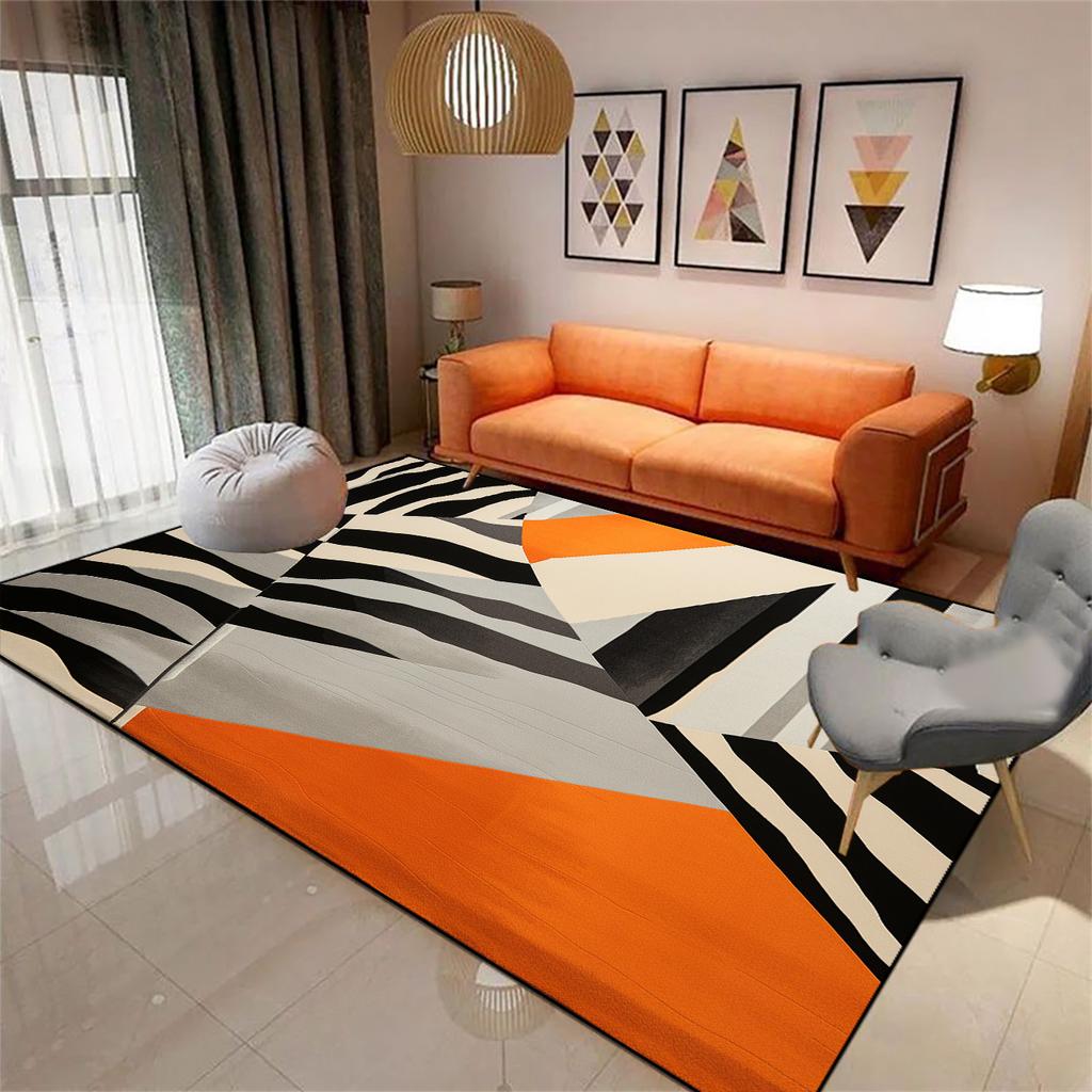 Light Luxury Nordic Rugs Living Room Decoration Coffee Table Carpet Home Non-slip Bedroom Decor Cloakroom Floor Mat Customizable