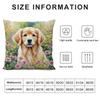 Watercolor Pet Dog Cushion Cover Short Plush Double-Sided Print Square Throw Pillow Covers Sofa Home Cushion Decor