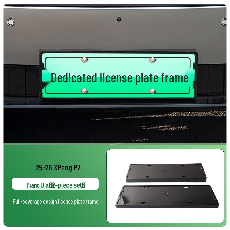 XPeng P7 Kennzeichenhalter, Vollschutzrahmen für Elektrofahrzeuge