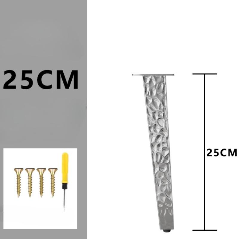 Metal Adjustable Furniture Cabinet Legs Water Ripple Stainless Steel Bathroom Cabinet Legs TV Cabinet Sofa Height Support Feet
