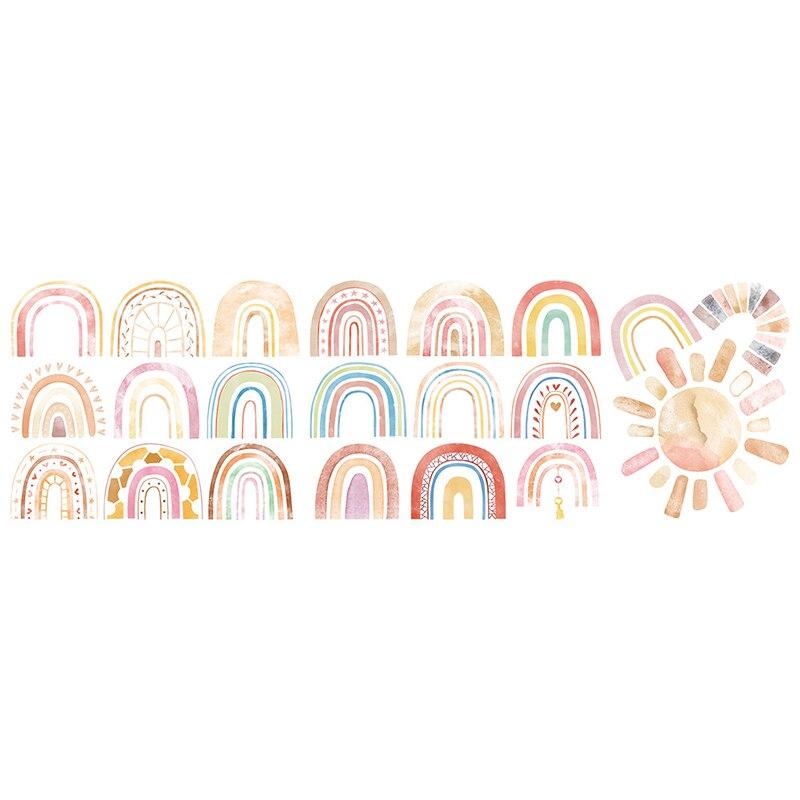 Wall Stickers 99*31CM for Bedroom Living Room for Wall Tile Window Rainbow