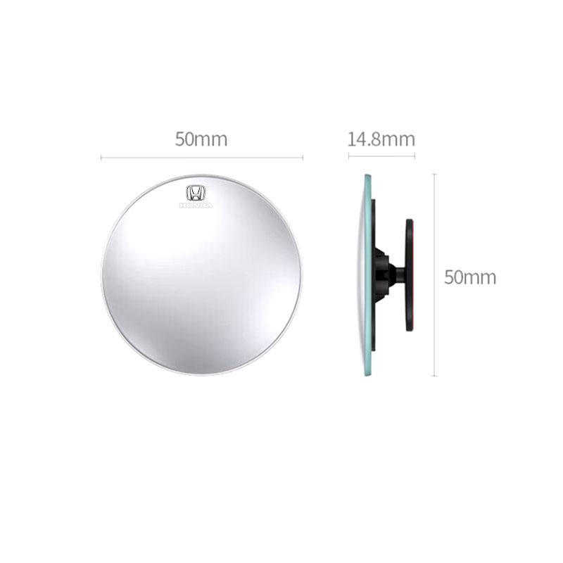 2Pcs 360 Degree Car Blind Spot Rear View Mirror Wide Angle Adjustable For Honda Fit Mugen Insight Type S R VTEC DOHC Modulo Vezel Legend RR Si