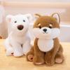 Stuffed Animals Simulation Akita Dog Lying Stuffed Puppy Doll West Highland Plush Toy  Kids Girls