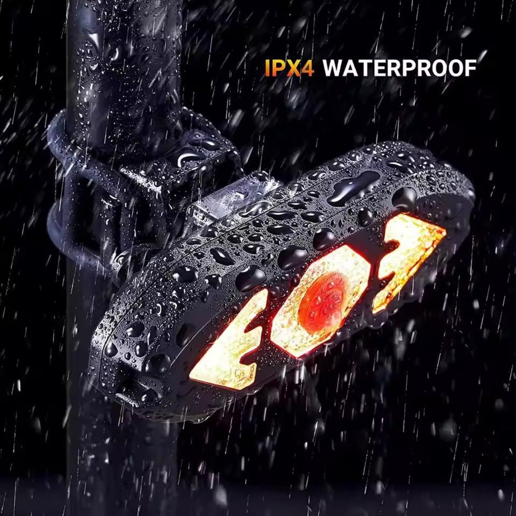 Fanale Posteriore Intelligente Con Telecomando Wireless e Suono, Fanale Posteriore Multifunzionale per Ciclismo Notturno