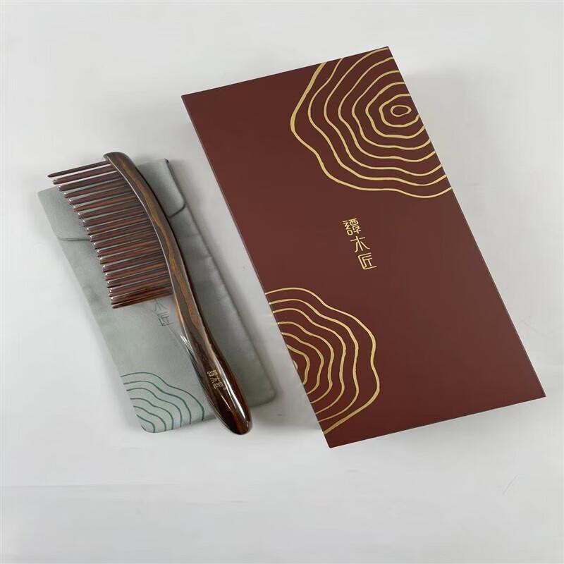 Коричневая гребень для зубов Mujiang из агарового дерева, двухрядный