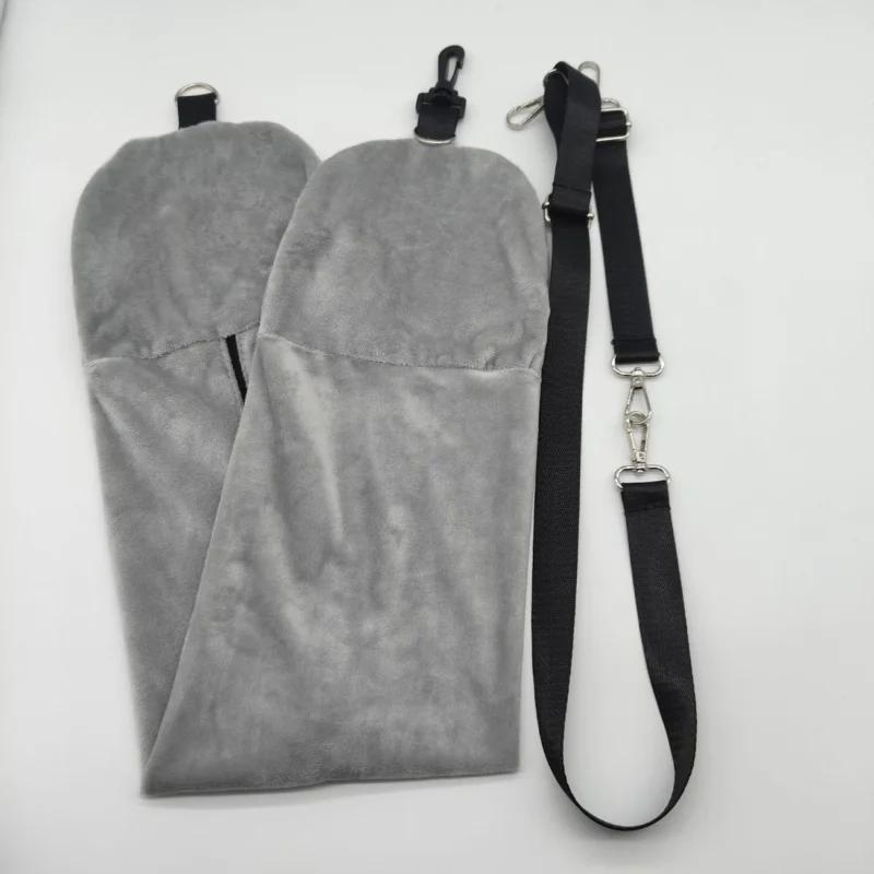 Upaded Travel New Pillow Case Storage Bag Portable Airplane Headrest Cover Filling Available Velvet Material Travel Bag