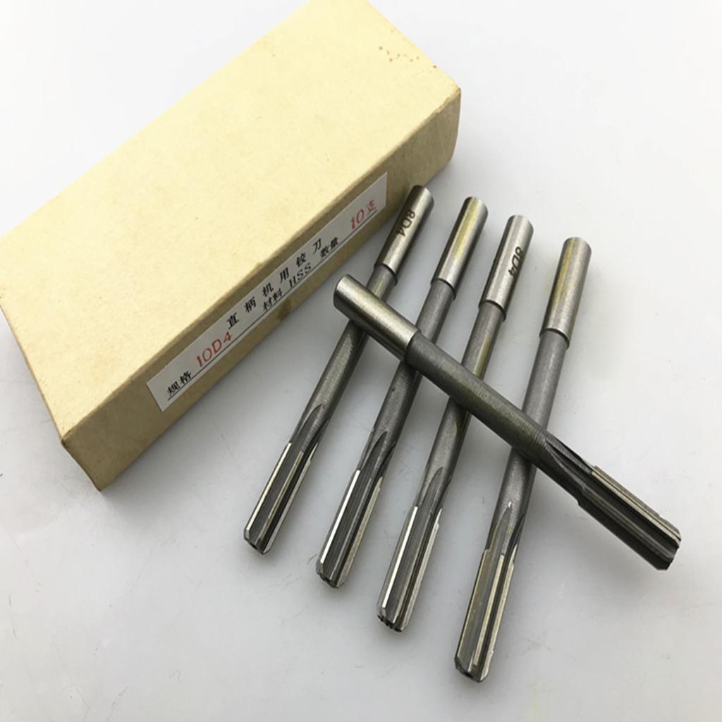 10x Reamer H7 Set 3mm 4mm 5mm 6mm 7mm 8mm 9mm 10mm 11mm 12mm Straight Shank HSS