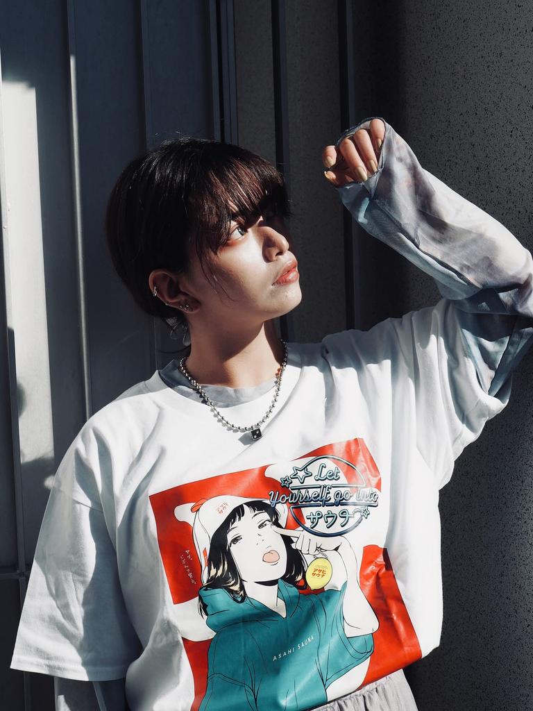 Primal Blue Sauna Asahi Sauna and Short Retro Style T-Shirt, Sauna, Girl, Saunaer, Men's Women's, Sleeve, 100% Cotton, Moisture-Wicking, Quick-Drying,