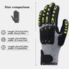 Shock Absorbing Mechanical TPR Gloves Oil-proof Anti-smashing Gloves  Rescue Work