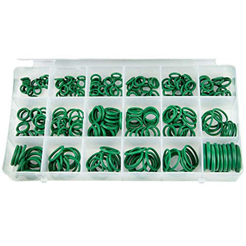 530Pcs F12-NBR R134a-HNBR A/C Rubber O-Ring Car Auto Vehicle Repair Air Conditioning Compressor Seals Assortment Kit 18 Sizes