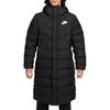 Parka Lungo NSW Windrunner con Imbottitura in Piuma Nero IB2963-010