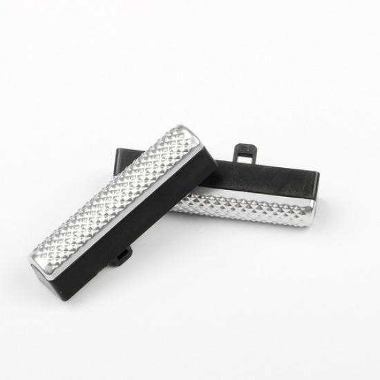 1x Silver ABS Car Rear Row Sunroof Open Button For Porsche Panamera 971 17-23