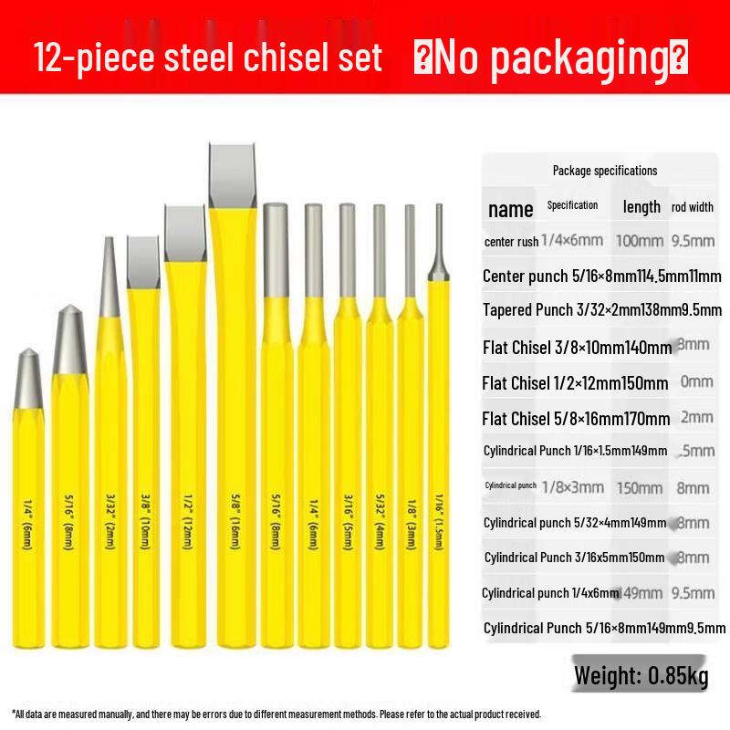 AFW 12-Piece Alloy Steel Chisel Set