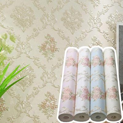 1PC 3D geprägt Schlafzimmer Wohnzimmer pastoralen Stil Home Dekoration Vliesstoff Wandaufkleber