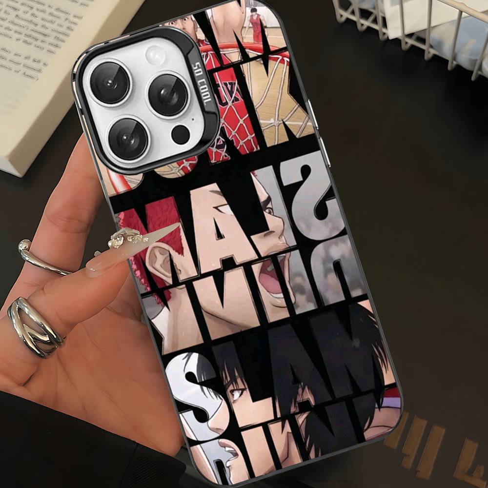 Japanese S-SLAM D-DUNK Phone Case For IPhone 17 16 Plus Pro Max 15 14 13 12 11 Matte Colorful Covers