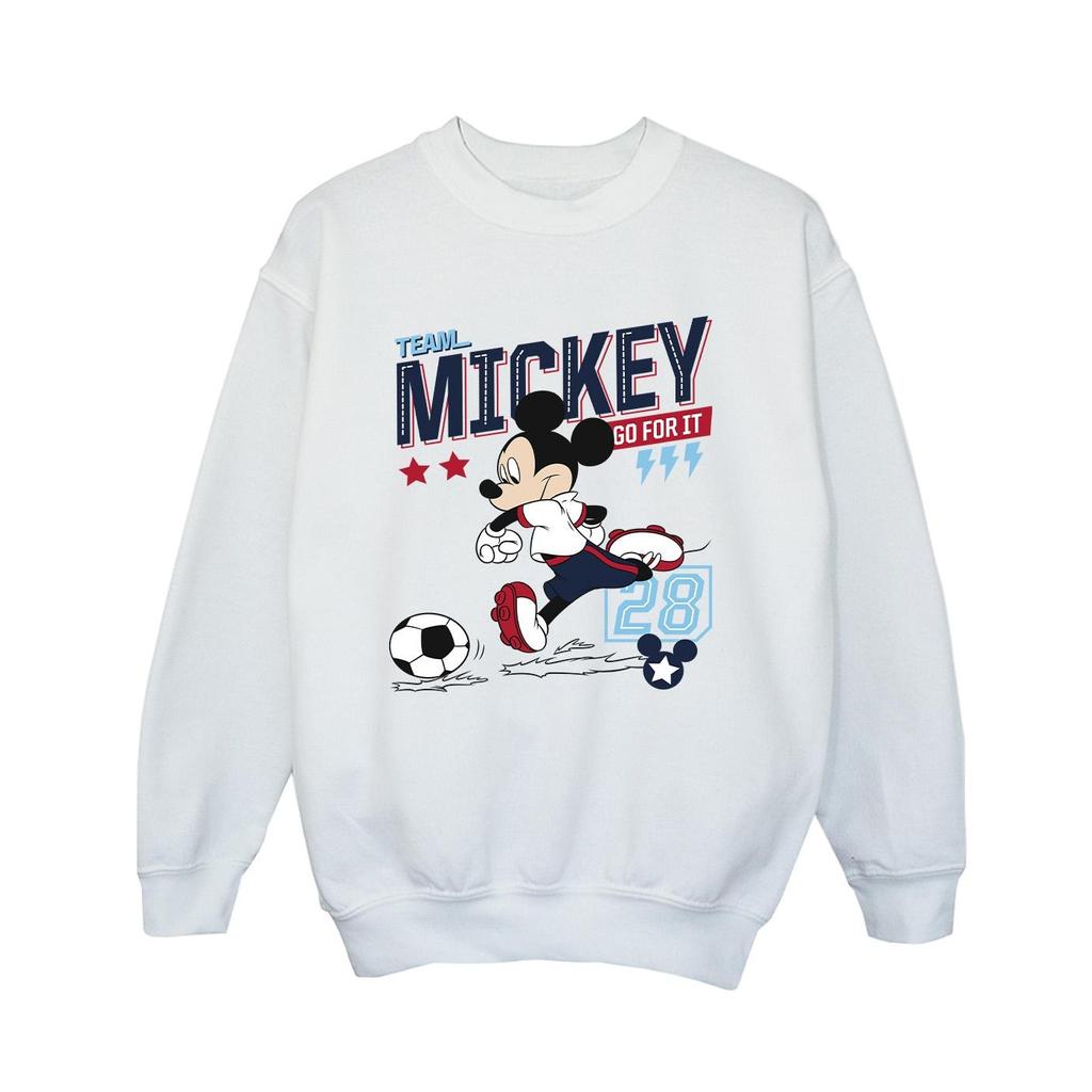 Disney Boys Mickey Mouse Team Mickey Football Sweatshirt