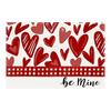 Valentines Day Placemat Retangle Shape Thickened Heat-Resistant Oil-Resistant Non-Slip Coaster Parties Weddings Banquets Table Decoration Dining