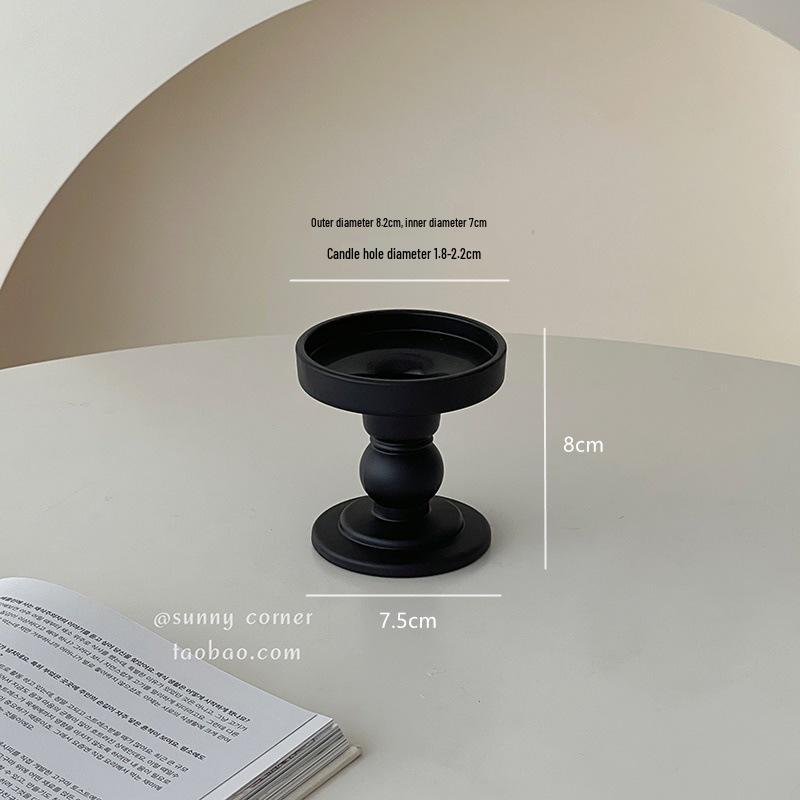 European Retro Roman Column Glass Candlestick - High-End Luxury Scented Candle Holder with Elevated Base