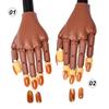 Detachable Nail Training Hand Model Magnetic Base Realistic Manicure Practice Tool Compact ABS
