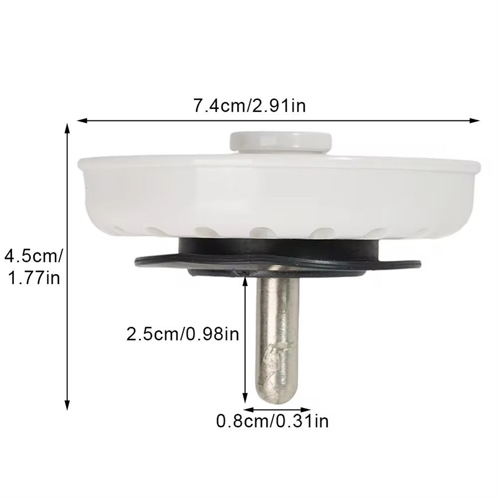 1Pcs 74mm Diameter Drainage Filter For Kitchen Bathroom Sink Plug Durable Sink Strainer