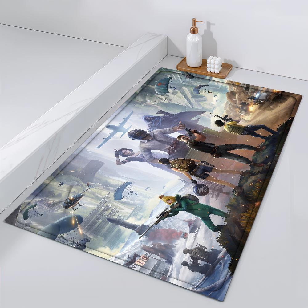 Door Mat Bedside Entrance Bath Royale Battle Floor Decoration Battlegrounds Corridor Door Mat Carpet P-PUBG Living Room Balcony