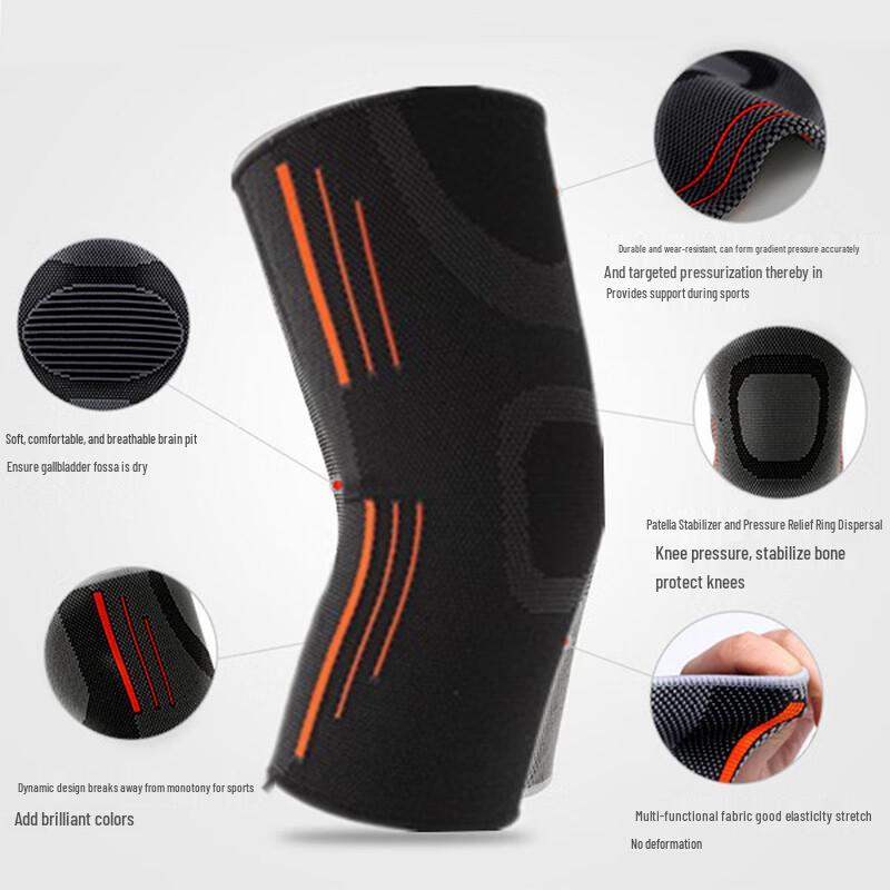 OLOEY Sport Anti-Rutsch Silikon Kniebandage