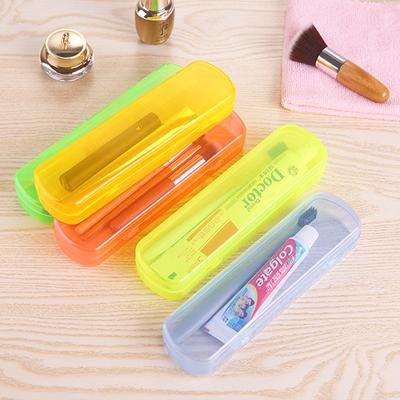 Contenitore portaoggetti color caramella, porta spazzolino da denti da viaggio portatile all'aperto