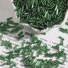Silver-Filled 2x7mm Rice Tube Glass Beads for Handmade DIY Jewelry and Clothing Accessories