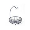 Drain Water Fruit Basket with Banana Hook Kitchen Gadgets Fruit Iron Rack Hanging Basket Universal Food Storage Rack Organizer