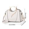 Women Cute Cat Ear Top Handle Shoulder Crossbody Bag Zippered PU Leather Solid Handbag Purse Elegant Messenger Bag Purse